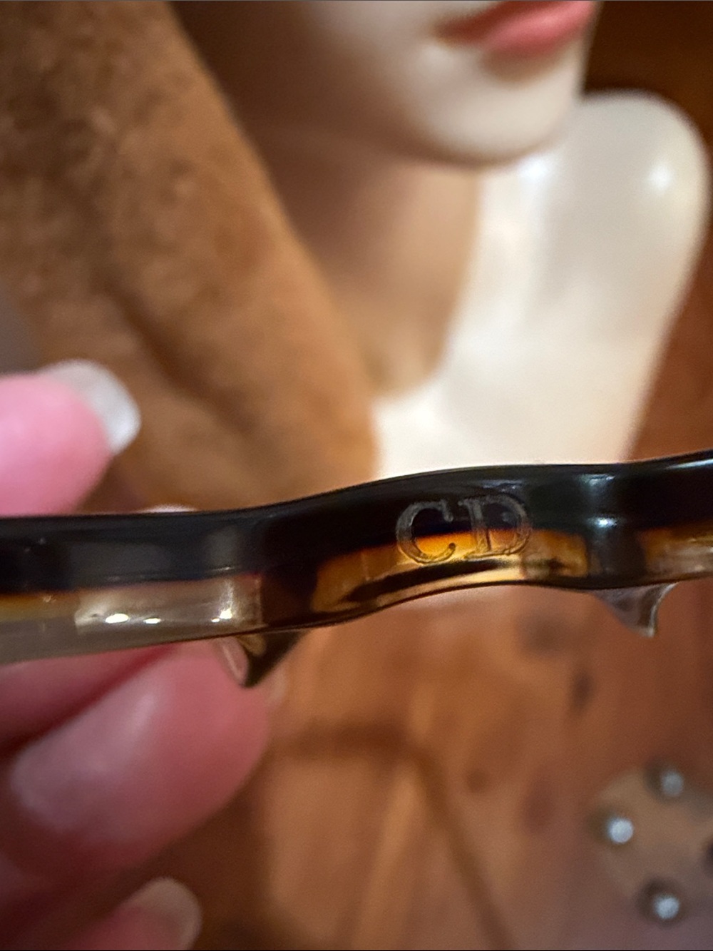 Dior Y2K Round Women's Eyeglasses with Subtle Tortoise color - Picture 7 of 7